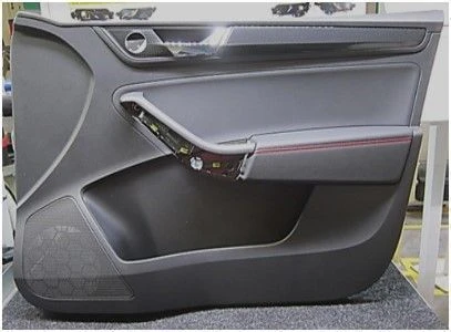 Rear left-hand door card for car interior in plastic. Item No.: *** 867 024 XX
