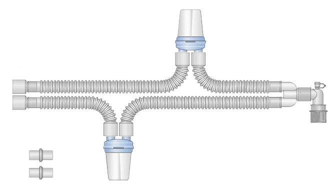 Respiratory devices for joint use with anaesthetic and resuscitation equipment, version: p
