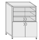 Cabinet for laboratory utensils metal thickness. 0,8/1mm SHK-5(m)