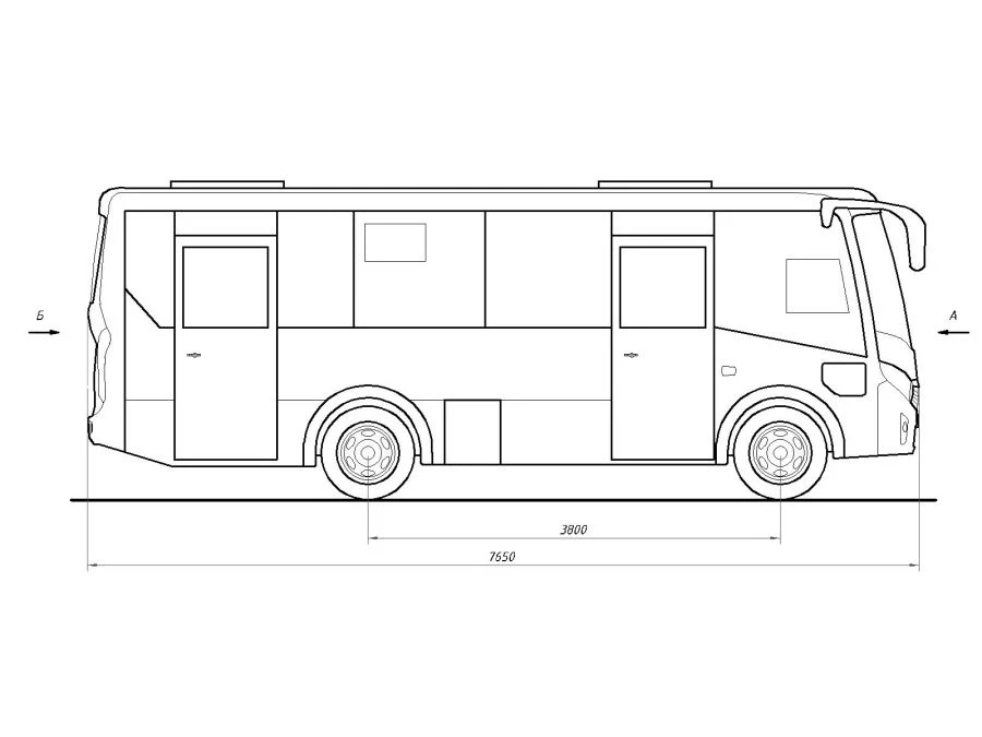 Special purpose motor transport vehicle M3044-30 "Mobile social and household complex" (base vehicle PAZ 4234-04 manufactured in