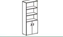 Wooden archive cabinets of "Style Plus" series