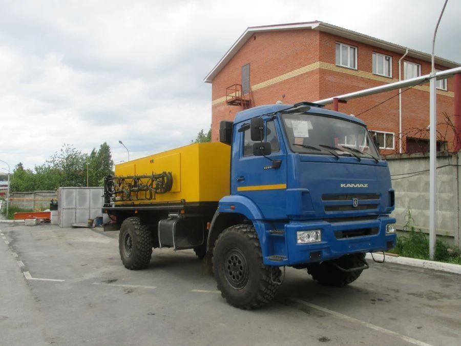 Aerodrome mobile unit APA-5-SA model 008-SA-A3 (7963A3) on KAMAZ 43502-D5 chassis.