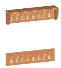 Hangers for outerwear and bags (set) Art. no. U.01.18