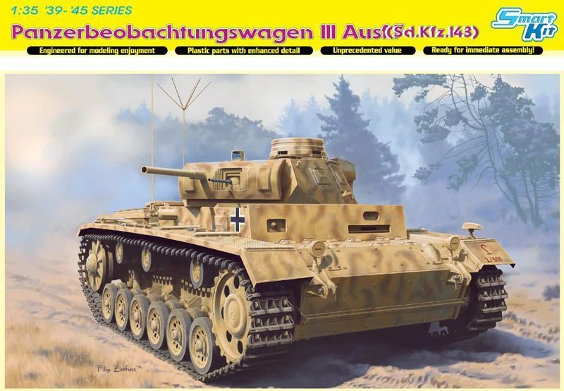 Assembled Model Pz. Boeb.Wg.III Ausf. F Tank