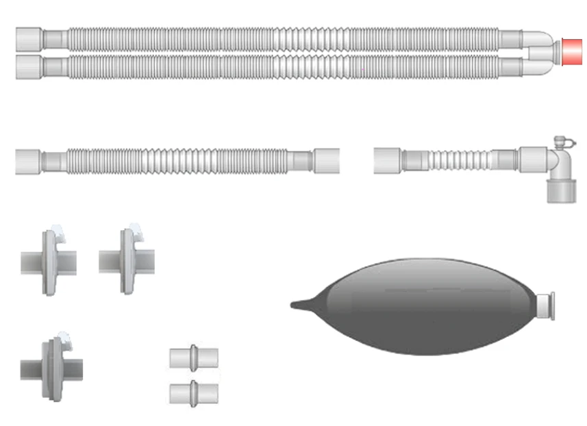Respiratory devices for joint use with anaesthetic and resuscitation equipment, version: a