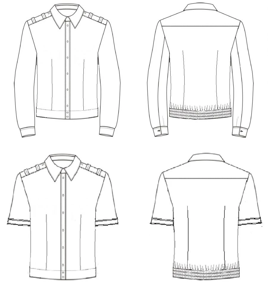 Casual shirts for female servicemen