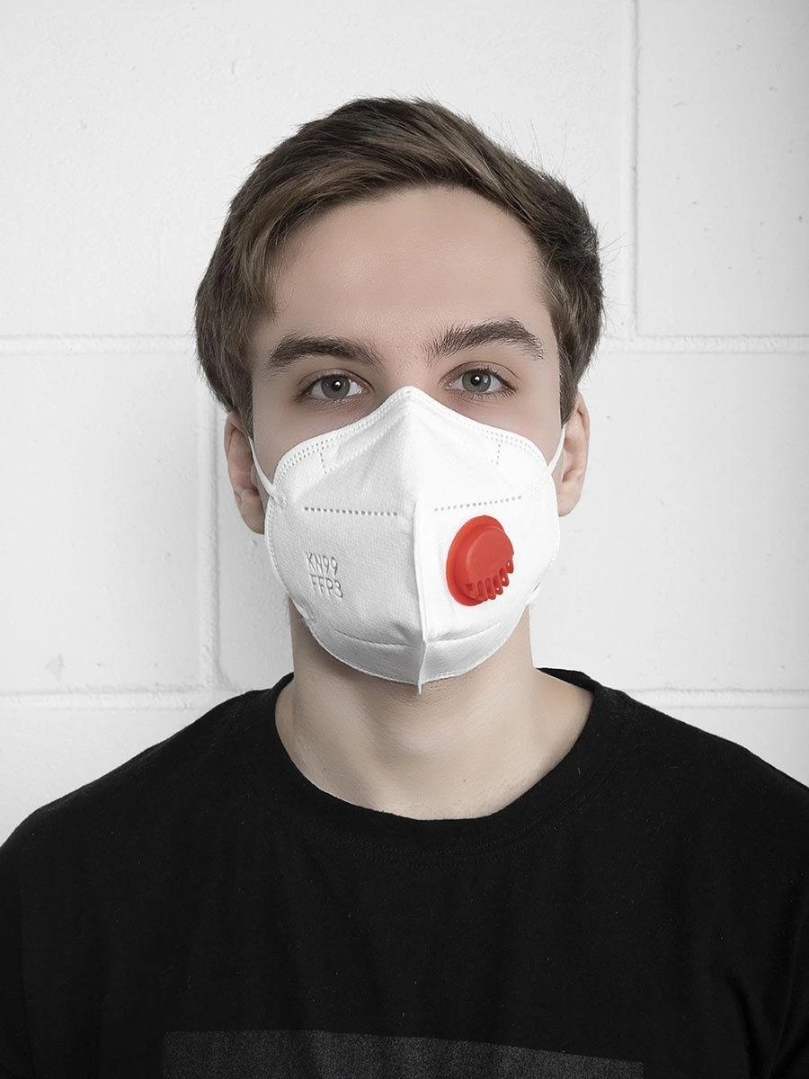 Disposable non-sterile non-woven disposable respirator with exhalation valve FFP3 KN99