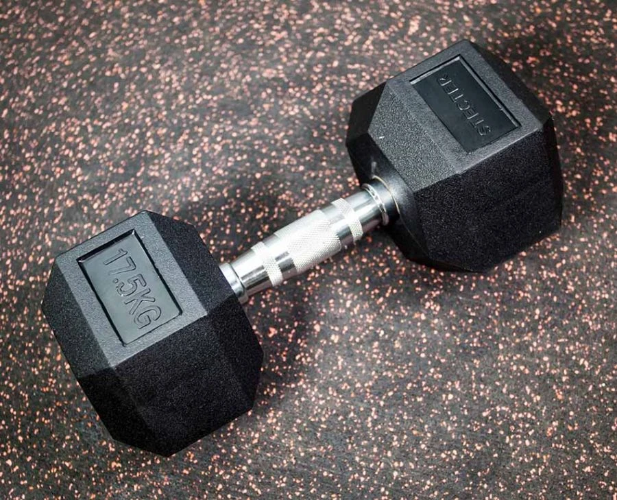 Hexagonal dumbbell 17,5 kg