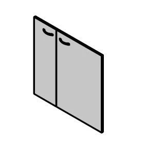 LDPE doors for kitchenette. Set of furniture "Work"