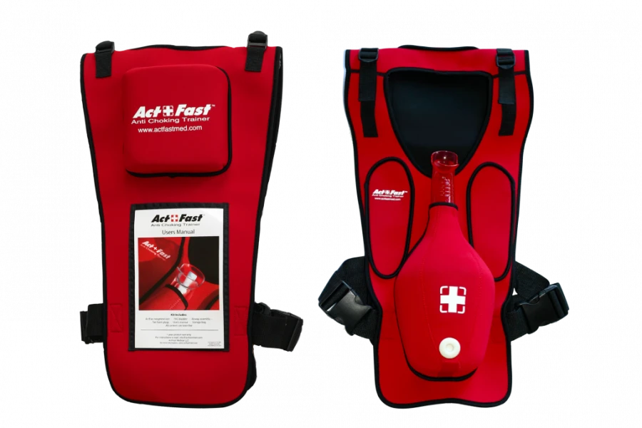 Training waistcoat for practising Heimlich technique, Act+Fast