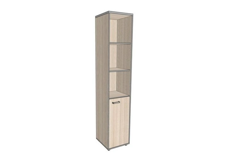 Semi-open shelving unit, high, narrow 406*402*1980 mm ASUZ-3