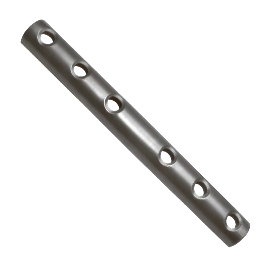 Tubular plate: length 10-500 mm, 0.1 mm spacing; width 3-35 mm, 0.1 mm spacing; number of holes 2-50, 1 hole spacing, with OD