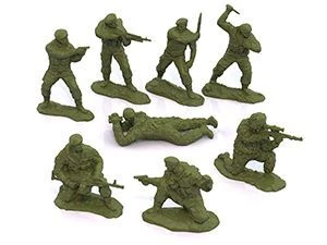 Soldiers of Russian Airborne Forces (8 pcs. in a small transparent box)