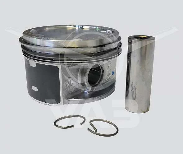 Piston with piston pin, with piston and retaining rings Set 405000.1064018-52
