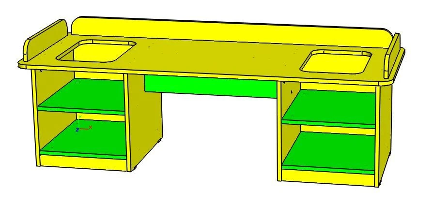 Didactic table "Multifunctional", Art. SStoDi-08