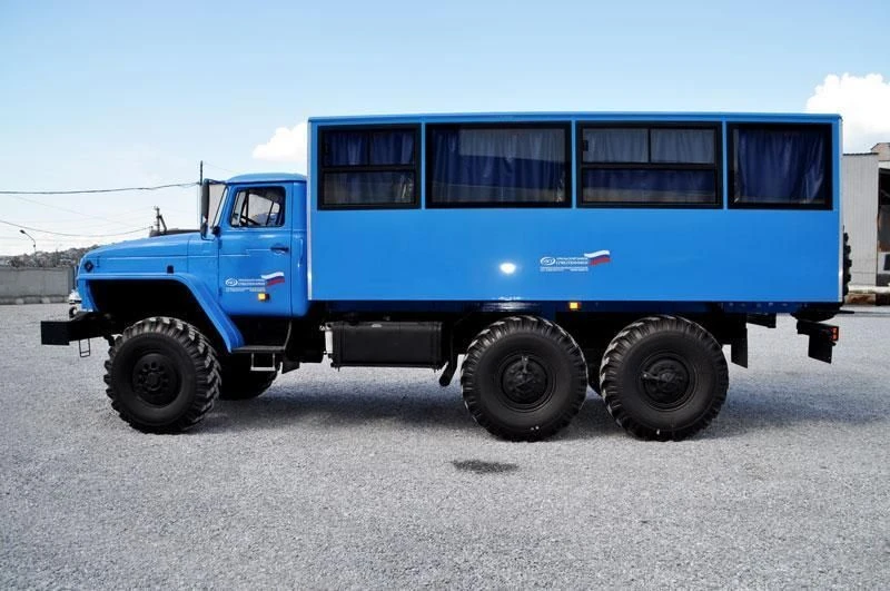 Special bus; Shift bus (VA) UZST brand, type UZST06, modification 5861-36 on chassis Ural 5557-1151-60, 5557-1151-62,