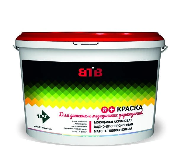 Universal Acrylic Paint for Children's and Medical Facilities - VTV