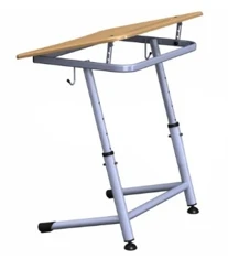 Single-seat adjustable desk, article number PL-OP3-5