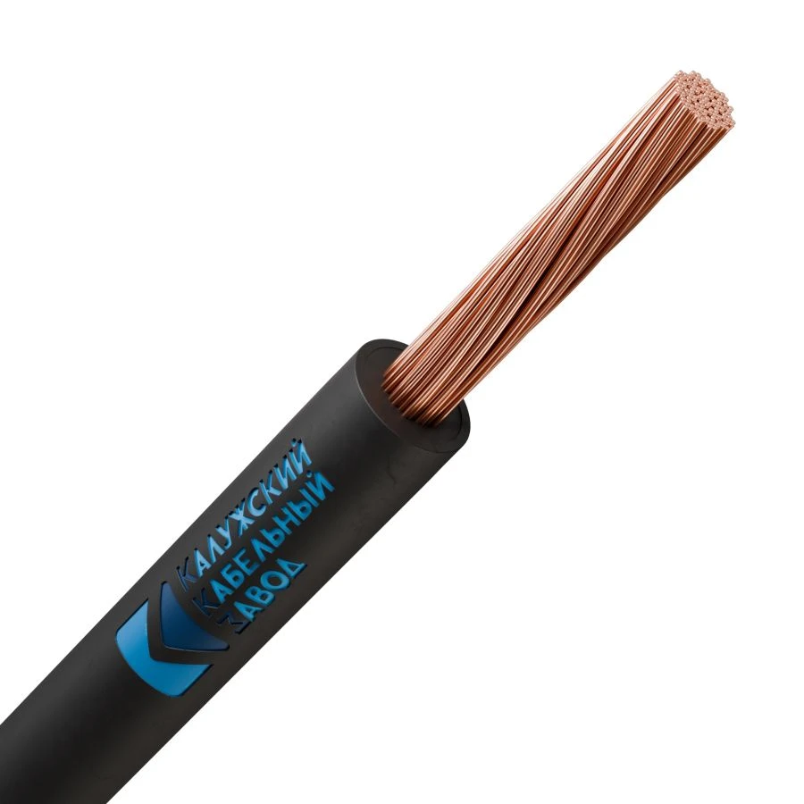 Power cable for non-stationary laying, flexible with copper conductors, with insulation and sheathing made of thermoplastic elas