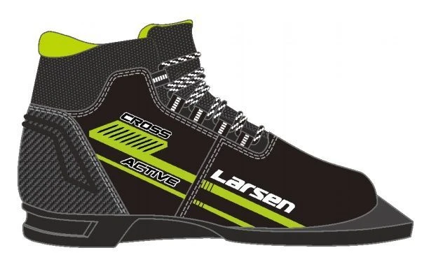 Ski boots Larsen Cross Active 75mm (logo green)