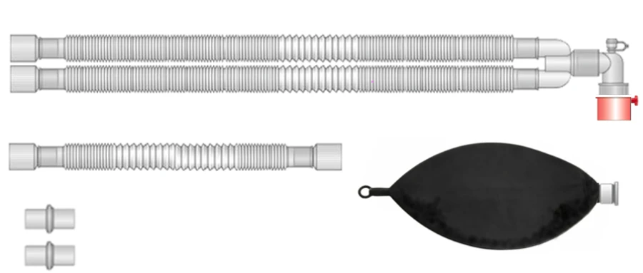 Respiratory devices for joint use with anaesthetic and resuscitation equipment, version: a