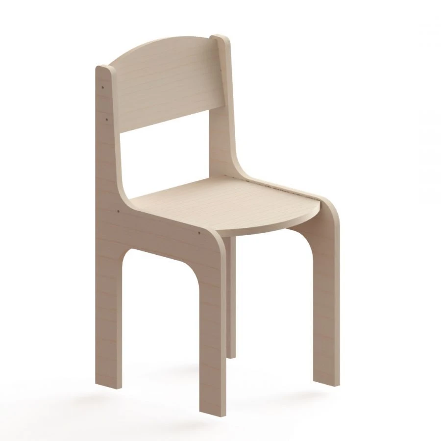 Children's household wooden furniture, mark "DSK-Mebel". Children's chair.