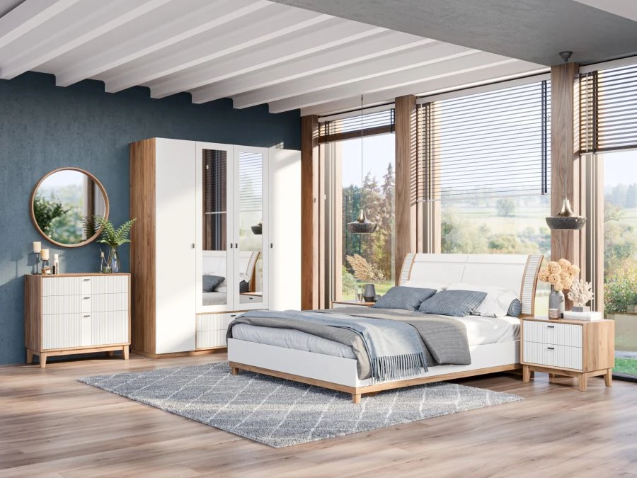 Bari LD.698190.000 Double door wardrobe with mirror