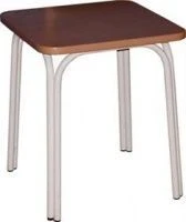 Stool on metal frame