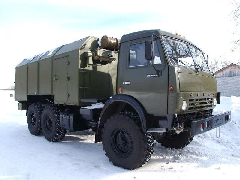Cable-living machine (KZhM I-17) on chassis KAMAZ-5350