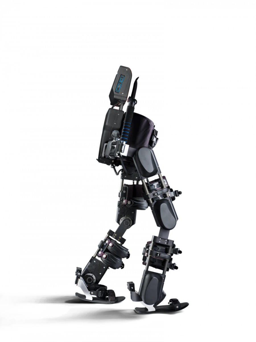 Robotic simulator with BOS for rehabilitation of walking skills with built-in system of synchronised electrical stimulation "E