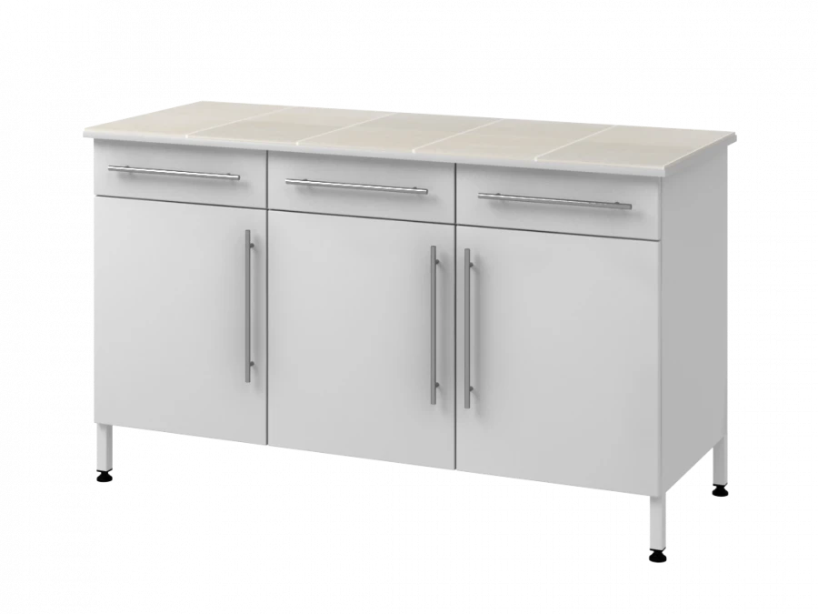 Wall-mounted table on metal pedestal 1500 PTJAKp