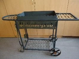 Garden brazier with forging elements 900x1100x800MM steel 4MM