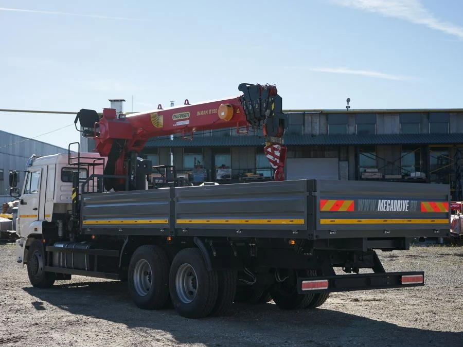 Special truck with hydraulic loading crane of MKMA type on the basis of KAMAZ 43118 and its modifications 41K04N-UJ