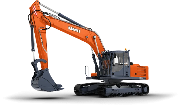 Single-bucket crawler excavator ?? 220 with diesel engine YaMZ 53646