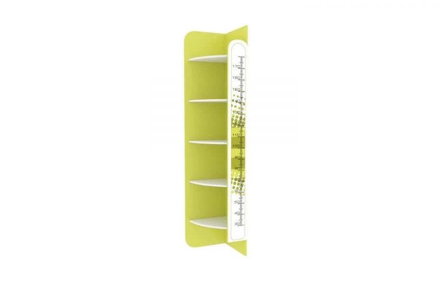 Art Nouveau type 1 LD.520080.000 Shelf unit (White/Lime )