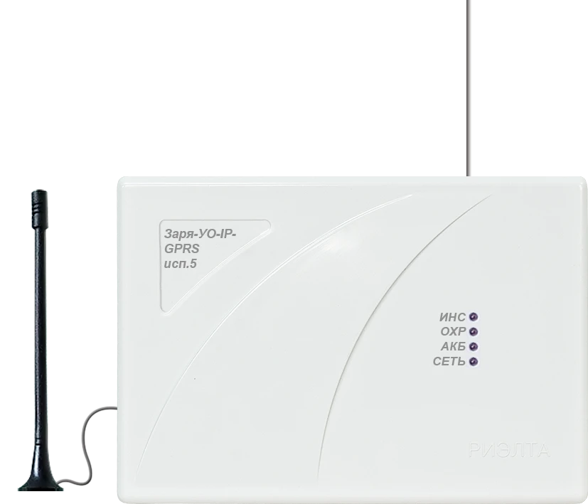 Security monitoring and control panel "Zarya-AM-IP-GPRS" version 5.