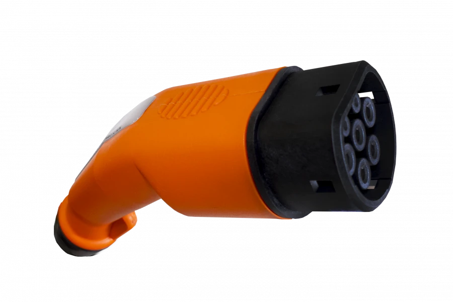 Charging cable with connector for charging electric vehicles, trade mark "ERVOLT" Type2