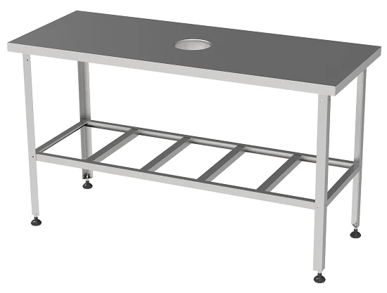 Production table for waste collection without board SPSO-0-0,8/1,8