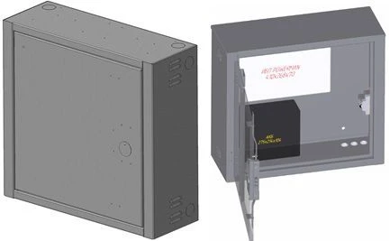 Reinforced wall-mounted switchgear cabinet SHRNu-V-550x500x200
