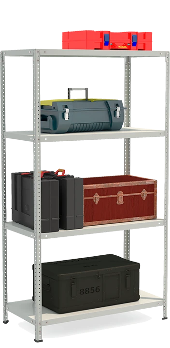 Metal shelf reinforced shelving unit model STF Shelf 1054-1.8
