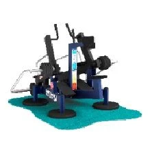 7.70 TRP Outdoor strength training machine for back, biceps, abs muscles development with variable load from sitting position