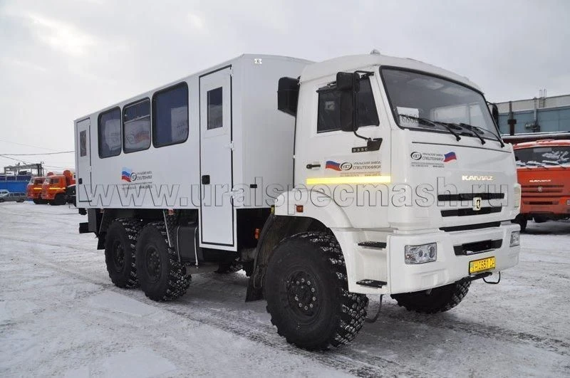 Special bus (version with CMU), UZST brand, type UZST08, modification 5861-31 on chassis KAMA3 5350-D5