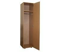Single-leaf wooden cupboard