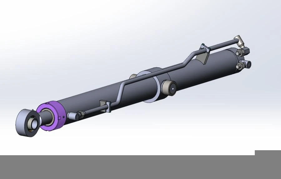 Hydraulic cylinder of blade lifting 100.63x1250 URST.306416.030