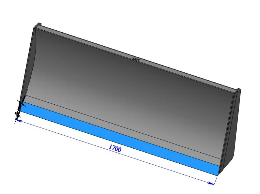 Replacement implement for front loader P320-A: mouldboard P320-3A