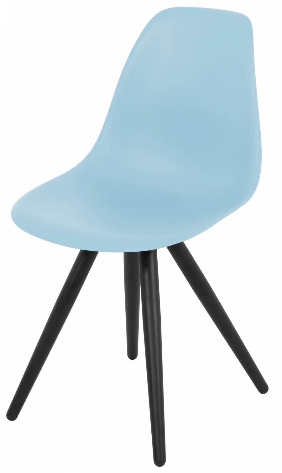Metal frame chair with plastic seat, model SP18