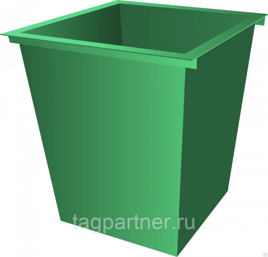 Metal containers for the collection of household waste and food waste.