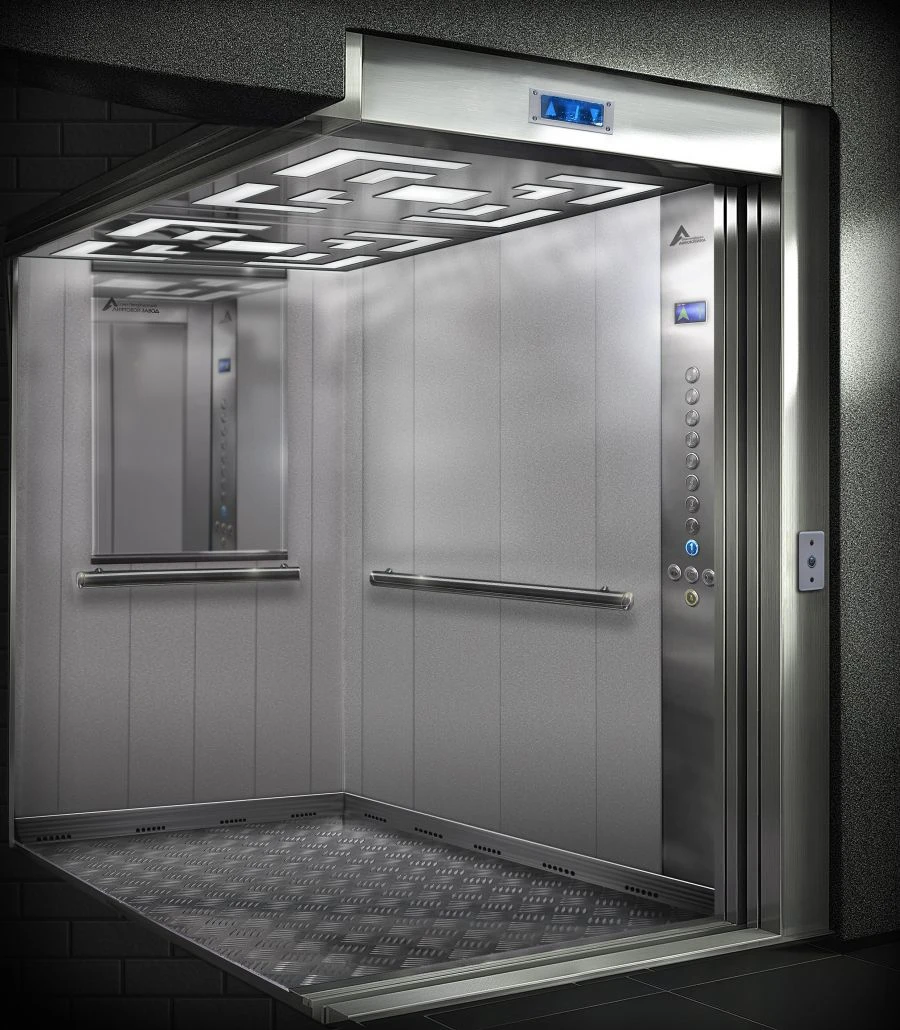 Electric lift, model SPBLZ MR with machine room, capacity 630 kg. , with a speed of movement of the cabin up to 1,6 m/s included