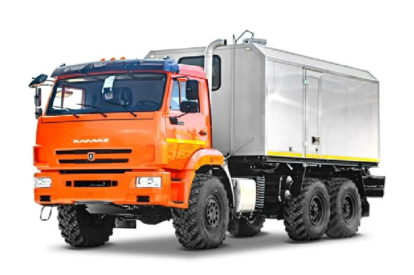 Mobile steam field unit PPUA: Steam boiler: type TC 78930A, 78930B, 78930C on chassis KAMAZ-43118; type TC 789301.