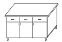 Laboratory bench-table STF-4